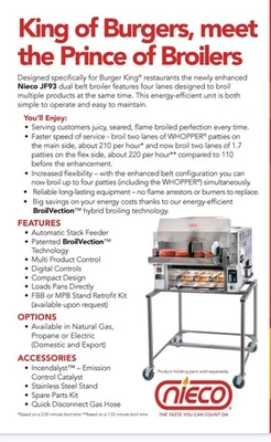 NUEVO EN CAJA NIECO ASADOR JF93e con soporte transportador automático asador Foto 1 de 4