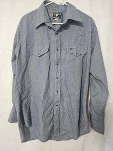 Flying R Ranchwear Men's Western Pearl Snap Shirt USA SZ 17 - Picture 1 of 10