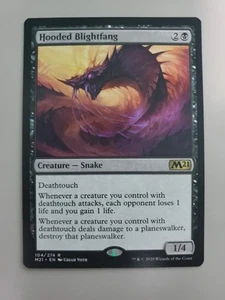 MTG Hooded Blightfang Core Set 2021 Foil Prerelease Rare - Picture 1 of 1