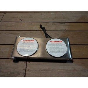 Techwood 1800W Dual Electric Hot Plate – Infrared Double Burner (New Open Box) - Picture 1 of 7
