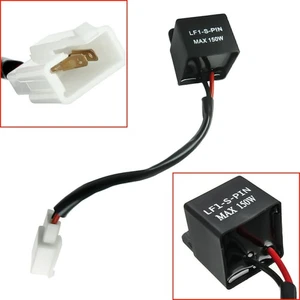 2-Pin Electronic LED Flasher Relay Fix Motorcycle Turn Signal Lights Blinker - Picture 1 of 4