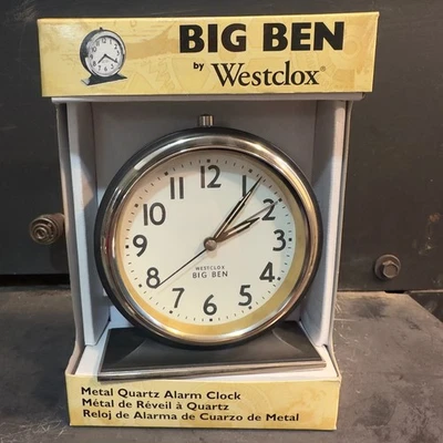 Westclox Big Ben Metal Quartz Alarm Clock Retro Vintage Style - Image 1 of 4