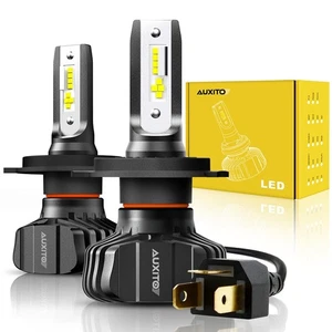 AUXITO H4 9003 Hi Low Beam LED Headlight 6500K 9000LM Kit Bulbs Fanless B7-Plus - Picture 1 of 8