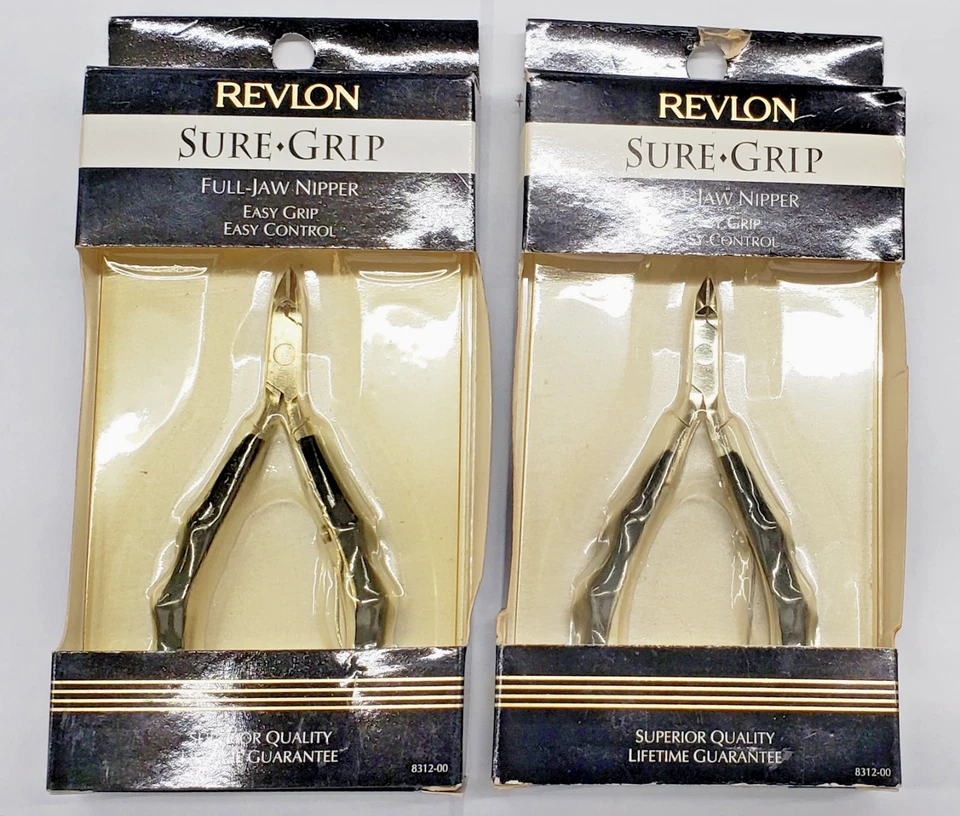LOT OF 2 NEW Revlon Sure Grip Full Jaw Nipper Easy Grip Easy Control - Image 1 of 1