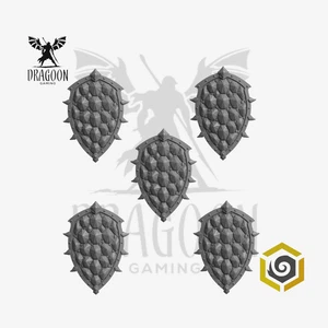 Dragon Scale Shields Set. Conversion Bits for Space Knights and Sci-fi Marines - Picture 1 of 1