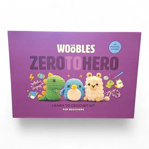 WOOBLES Zero to Hero Beginner to Intermediate Learn To CROCHET KIT Gift Box - Picture 1 of 18