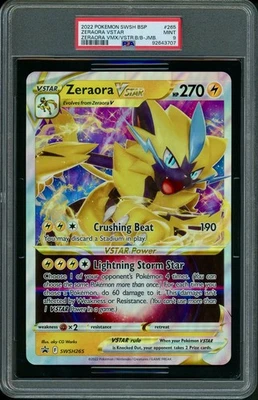 PSA 9 Zeraora VStar SWSH265 Black Star Promo 265 Jumbo Oversize Pokemon Card - Image 1 of 2