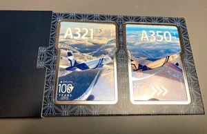 π₯2025 Limited Edition Delta 100 Years Anniversary Set A321 & A350 Trading Cards - Picture 1 of 5