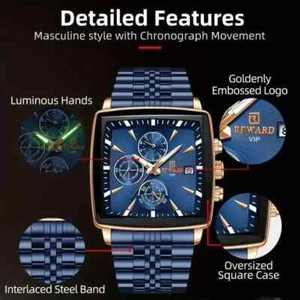 REWARD Men's Business Watch Time Calendar Multifunctional Waterproof Men's Watch - Picture 1 of 5
