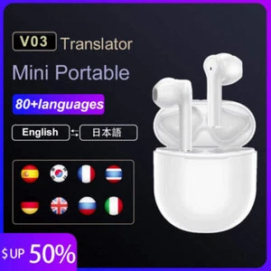 New Bluetooth Headset Translator Translation Headset Simultaneous Translation Of - Bild 1 von 6