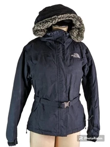 The North Face Women's Black Hooded Belted 550 Goose Down Jacket ,M , EUC - Picture 1 of 4