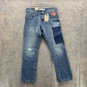 Levi's 511 Jeans Youth 16 Reg 28x28 Patch Blue Denim Pants Outdoor Slim Fit - Picture 1 of 11
