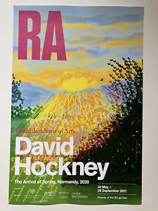 DAVID HOCKNEY, Original exhibition mini poster, Royal Academy of Arts, 2021.