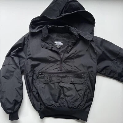 SKITIQUE INTERNATIONAL Anorak ветровка пуловер куртка маленький черный винтажный Корея - Изображение 1 из 4