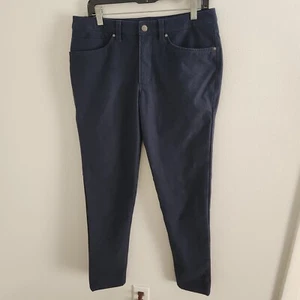 Pantalones Lululemon para hombre talla 32 entrepierna 31 frente plano azul - Imagen 1 de 9