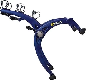 Saris Bones EX Trunk, Bike Rack for Car, Mount Rack 3 Bikes, Blue Sparkle - Picture 1 of 6
