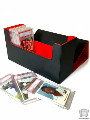 MARKENLOS Estuche para tarjetas de colección PSA BGS CGC Magnetic Flip Graded Card Slab Storage Box Case