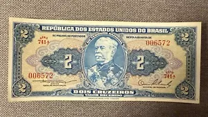 Brasil 2 Cruzeiros 1954 P-151a - XF a AU - Serie #s 501 a 900 C015 \s240rf - Imagen 1 de 4