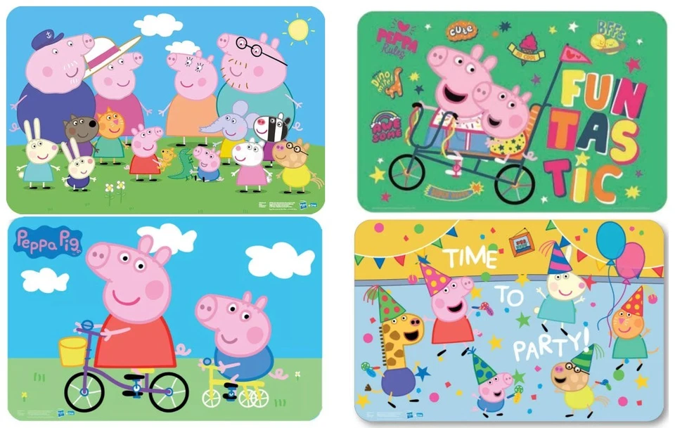 PEPPA WUTZ Platzdecken Platzset 43x28cm Tischset Unterlage Schreibunterlage - Bild 1 von 1