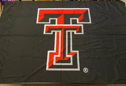 Texas Tech Red Raiders Football Full Size Flag Banner Cover