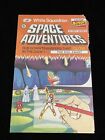 Vintage Space Adventures 6 Buchstabensatz ACTION TRANSFERS EVIL ZWART GEBRAUCHT 1980ERer GEBRAUCHT