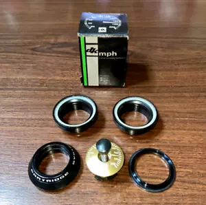 DK BICYCLES MPH SEALED HEADSET 1 1/8" ALLOY CUPS GOLD CAP MID SCHOOL BMX BIKE - Picture 1 of 6