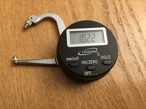 Digital Electronic THICKNESS GAGE 0-1"/25mm MICROMETER CALIPER Inch/mm/Fractions - Picture 1 of 5