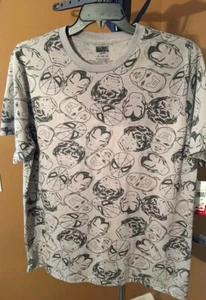 Marvel graues Hemd mit Gesichtern des Hulk, Captain America, Iron Man Herren Größe XL - Bild 1 von 5