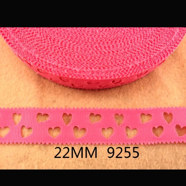 Pink Hollow Heart Shape Ribbon 22mm wide Valentines Day - image 1 of 1
