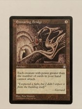 MTG-2X Ensnaring Bridge - Stronghold & Double Masters LP & NM/Pack fresh-Magic