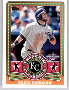 2015 Opening Day Franchise Flashbacks Alex Gordon Insert MLB PWE Royals #9 - Picture 1 of 2