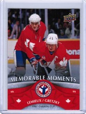 12/13 2013 UD NATIONAL HOCKEY CARD DAY LEMIEUX/GRETZKY NHCD 16 MEMORABLE MOMENTS