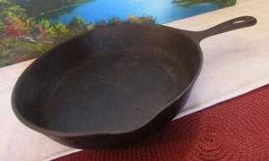 Vintage Wagner Ware Sidney -O- Gusseisen Nr. 8 Pfanne ~ 1058R 10"+ ~ Ref. Ca-05 - Bild 1 von 9