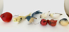 Bird Collection LOT Red Yellow Blue Wire Feet Feathers Long Tail Cardinal VTG