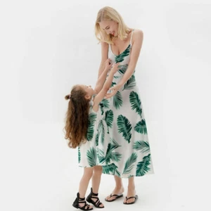 Summer Mother Daughter Set Dresses Family Matching Clothes Girls Chiffon Outfits - Picture 1 of 8