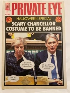 PRIVATE EYE-28 OCTOBER-10 NOVEMBER 2016 - SCARY CHANCELLOR COSTUME TO BE BANNED - Picture 1 of 1