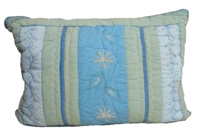 Pottery Barn Adolescente Acolchado Falso Niños Bebé Infante Dormitorio Estándar Doble Azul Foto 1 de 4