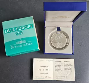 FRANCE - FRANCIA - FRENCH COIN - MONNAIE DE PARIS 10 EURO LILLE EUROPE TGV 2010 - Imagen 1 de 2