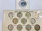 WARTIME COINS: 11 coin Wartime Nickel Set (circ) & unc 1943P steel cent