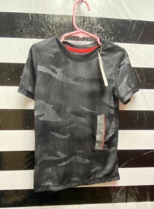 Child NWT "All In Motion blk/grayish silky T-shirt short sleeves. Size XS 4-5 - Picture 1 of 2