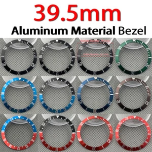 39.5mm Black/Blue/Red/Coffee Aluminum Alloy Watch Bezel Insert Fit Men's Watch - Picture 1 of 19