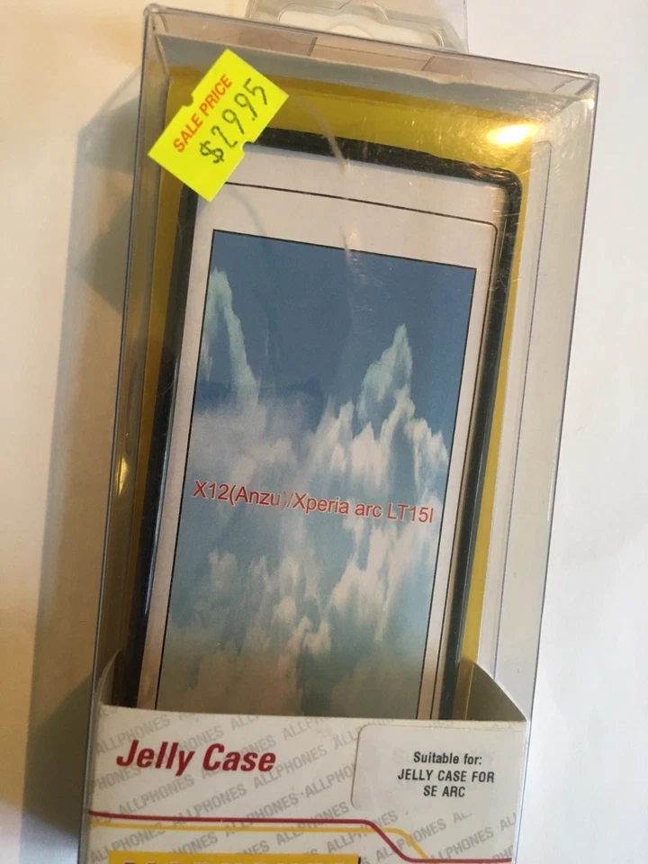 Funda Sony Ericsson Xperia Arc X12 TPU Jelly JCSEARCBC-A en Negro Paquete Nuevo. Foto 1 de 2