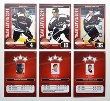 Team Latvia 2011 Ice Hockey Championship Pick a Player Card