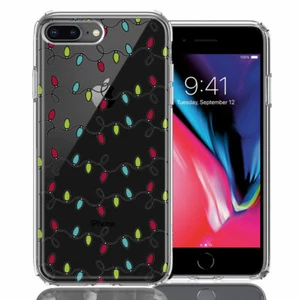 For Apple iPhone 7/8 Plus Vintage Christmas Lights Double Layer Phone Case - Picture 1 of 1