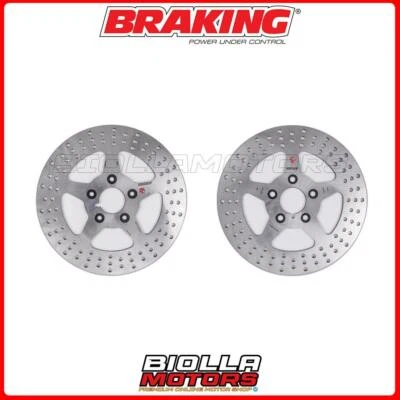 KIT DISCHI FRENO BRAKING HARLEY DAVIDSON XLH 883 SPORTSTER 883 1989 -  ANTERIORE Foto 1 de 4