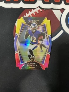 Rashod Bateman 2021 Select Premier Level Rosso Giallo Prizm Die Cut RC Rookie - Foto 1 di 2