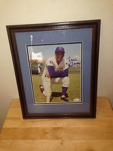 ERNIE BANKS Autograph Framed Photo JSA Authenticated Hand Signed Signed - Picture 1 of 5