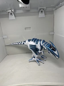 Wow Wee Robo Raptor | Blue & White | Tested, Working No Remote - Picture 1 of 5