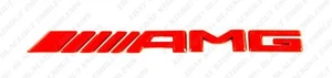 Gloss Red Emblem Logo Badge Sticker Letters for Mercedes-Benz CLA45 CLK36 AMG - Picture 1 of 4