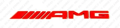 Gloss Red Trunk Emblem Badge Logo Letters for Mercedes-Benz G63 G65 GL63 AMG - Image 1 of 4